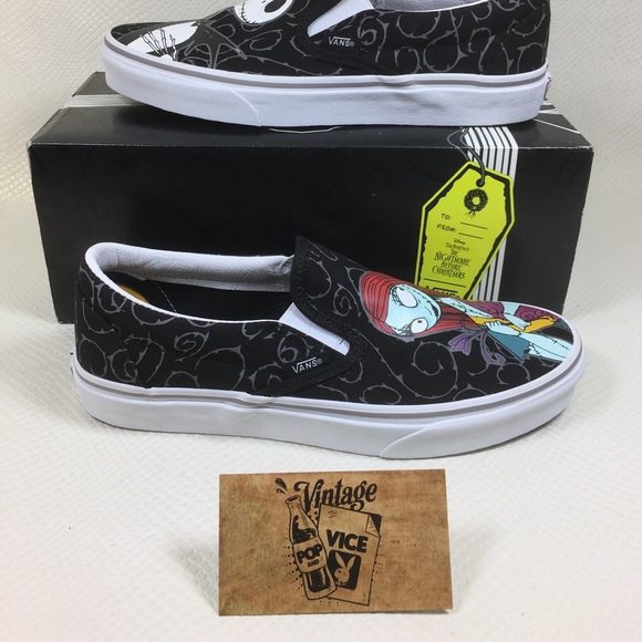 jack and sally slip on vans